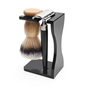 Open image in slideshow, Great Gentleman Shaving Set Kit with Shaving brush, Stand, Safety Razor
