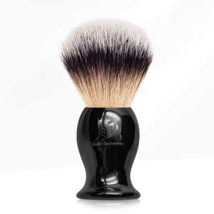 Open image in slideshow, GG Shaving Brush｜Nylon Hair｜Black Acrylic Handle
