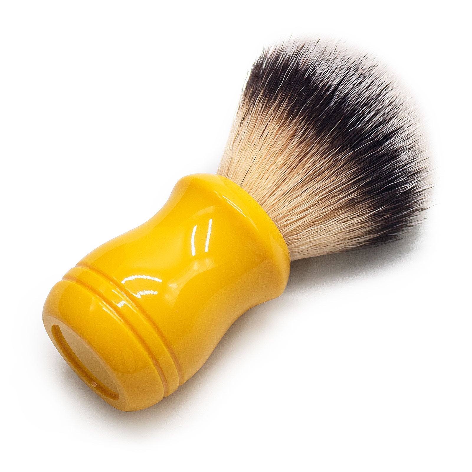 GG Shaving Brush｜Nylon Hair｜Yellow Acrylic Handle｜Double Line